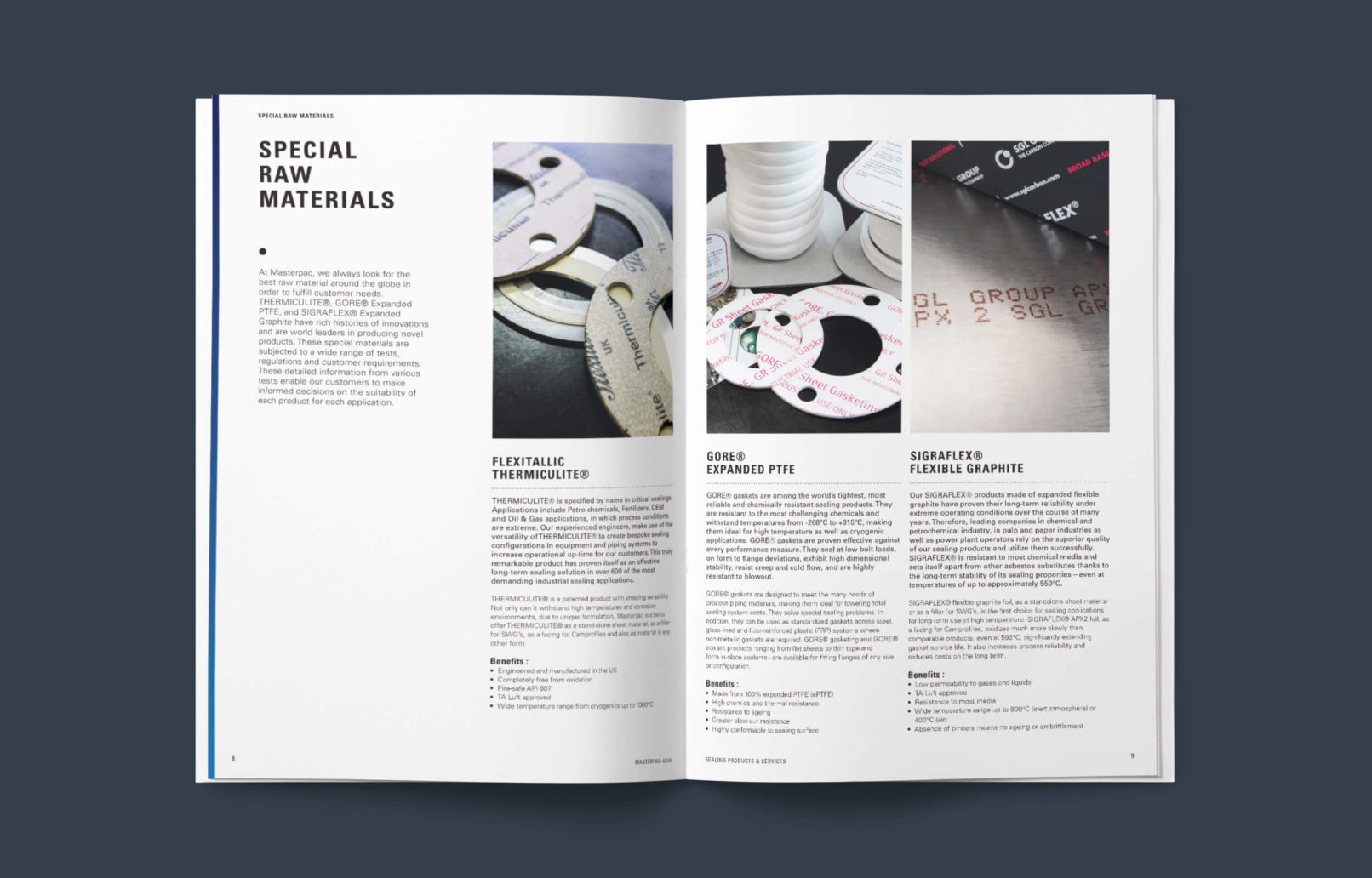 Masterpac Catalogue design