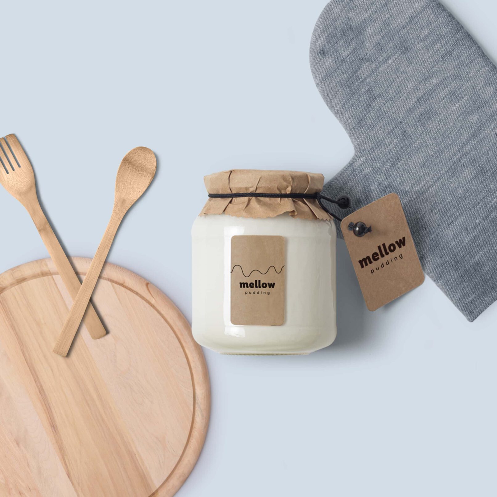 Mellow Pudding Logo Design